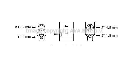 AVA QUALITY COOLING išsiplėtimo vožtuvas, oro kondicionavimas CN1220